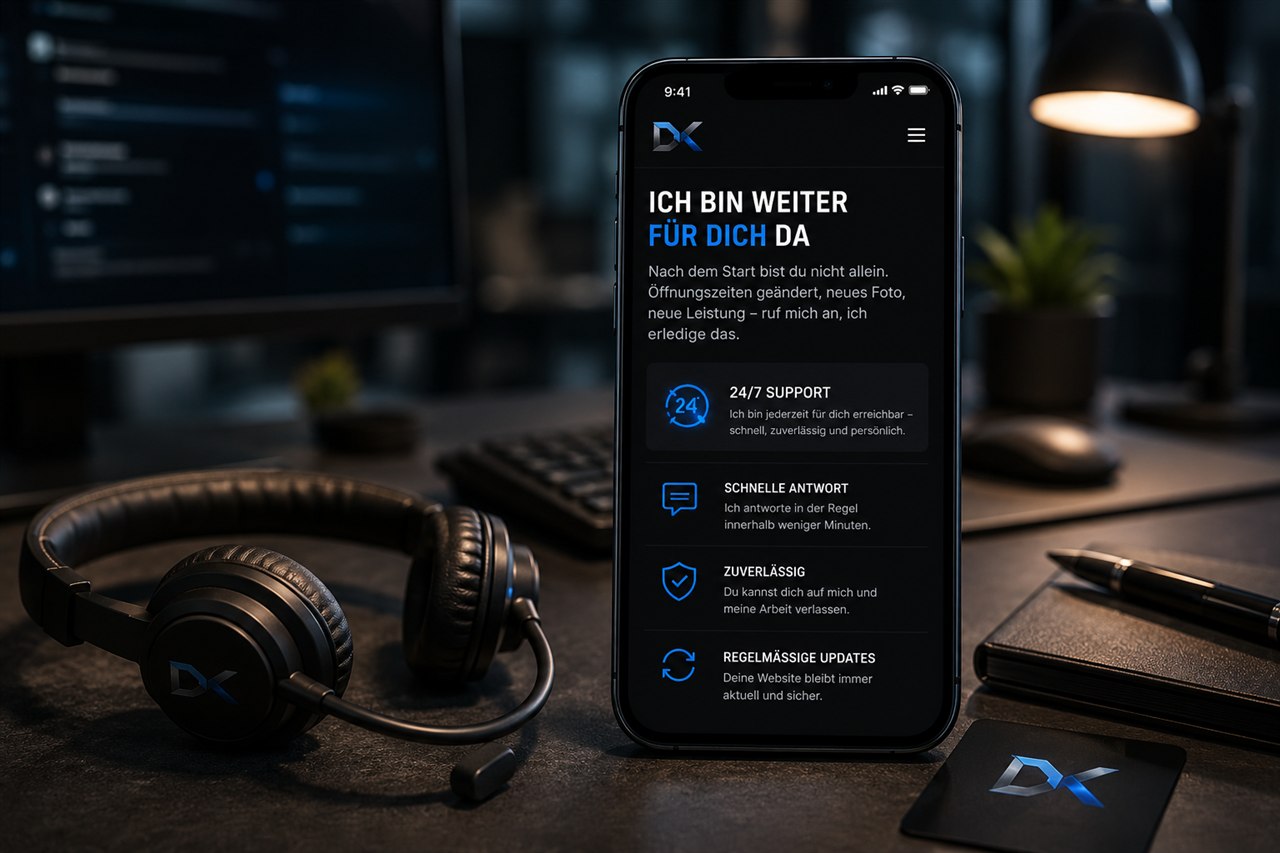 Ich kümmere mich um Updates und Support